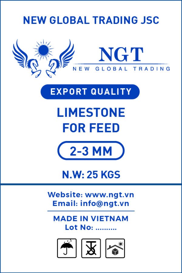 Limestone 2-3 mm grain for Animal Feed - Poultry & Fish