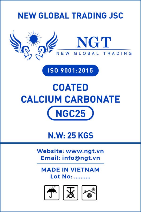 NGT Coated Calcium Carbonate Powder for Plastic & Polymer - NGC25