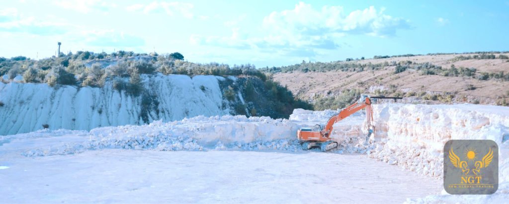 NGT Vietnam White Limestone Quarry for Glass